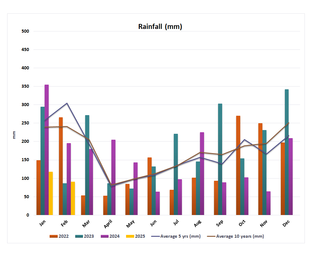 rainfall data
