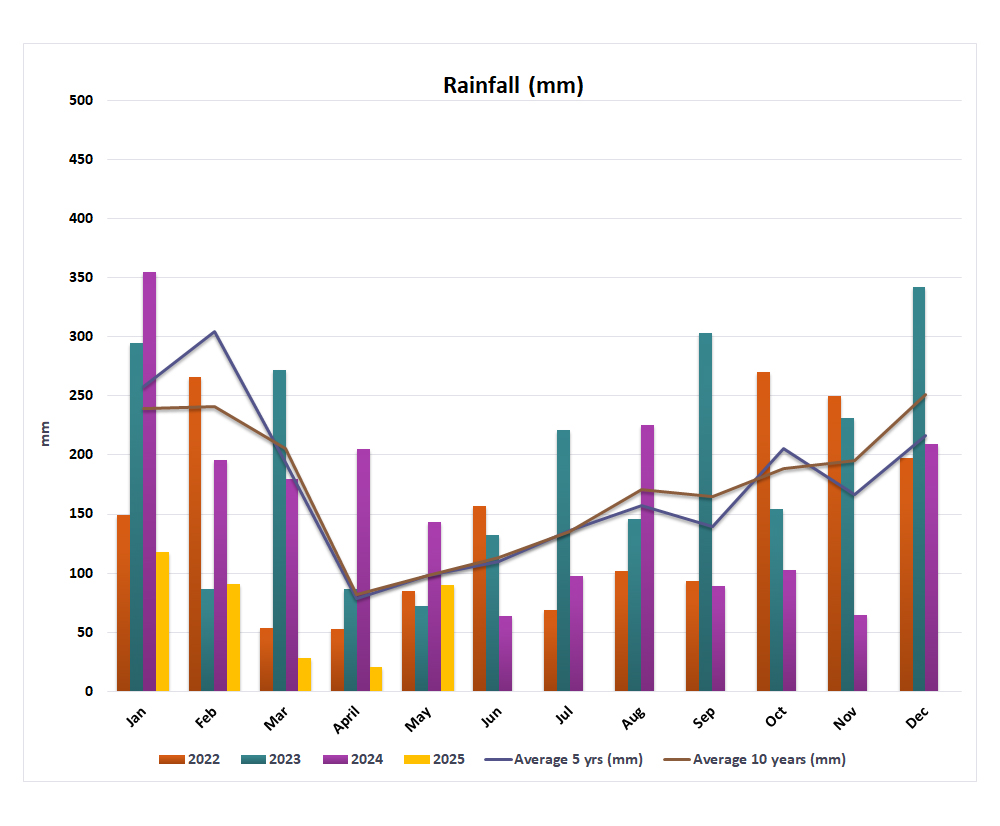 rainfall data